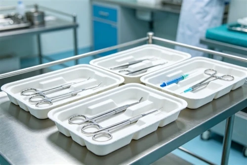 Medizinisch geformte Zellstoffverpackungen für sterile, nachhaltige Gesundhei...